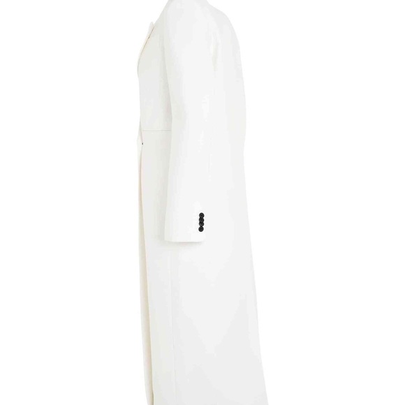 KHAITE White Cobble Long Coat Size 8 NWT - Picture 4 of 16